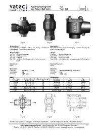 Non-Return Ball Valve Type KR 40201 4 - vatec Maschinenbau GmbH