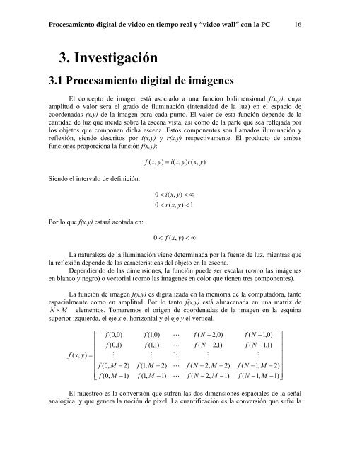 Procesamiento digital de video en tiempo real y - Maestría en ...