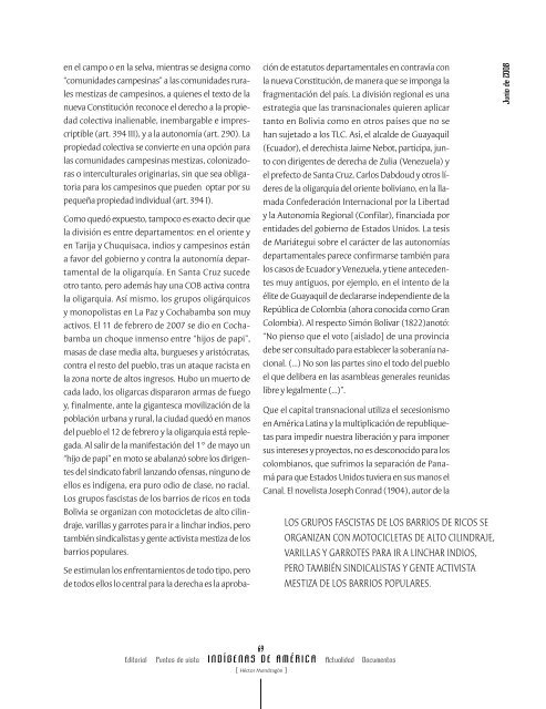 Revista Etnias & Política No 7 - Observatorio Étnico Cecoin