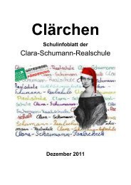 Dezember 2011 - Clara-Schumann-Realschule