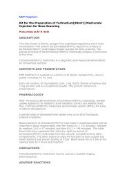 MDP Radpharm Kit for the Preparation of Technetium[99mTc ...