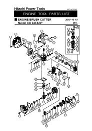 ENGINE BRUSH CUTTER Model CG 24EASP - Hitachi