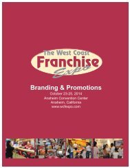 Branding & Promotions - West Coast Franchise Expo