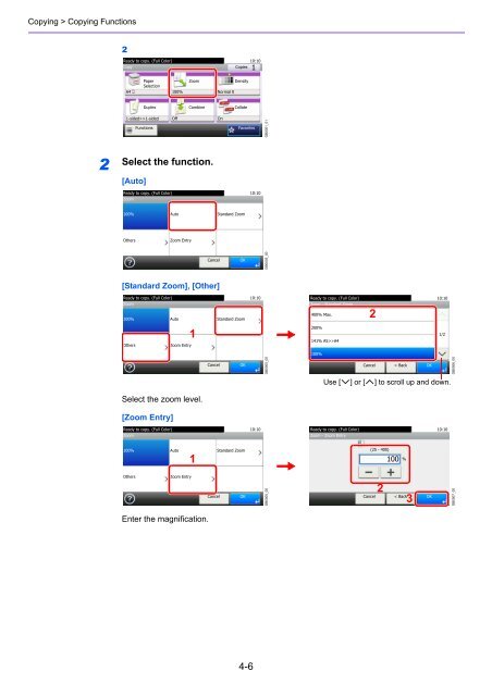 1 Display the screen. - Utax