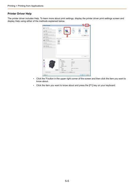 1 Display the screen. - Utax