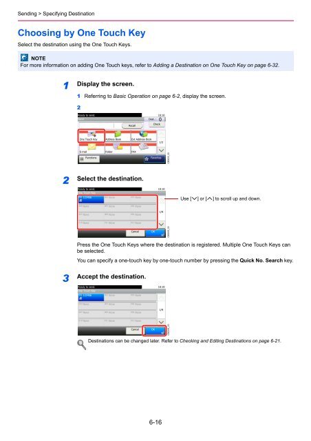 1 Display the screen. - Utax