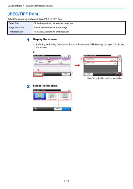 1 Display the screen. - Utax