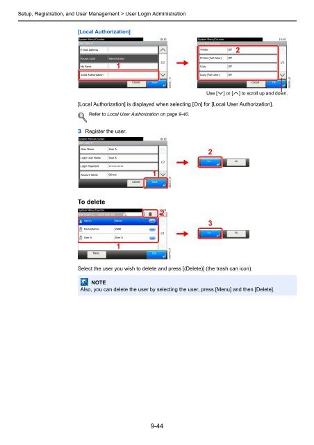 1 Display the screen. - Utax