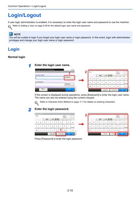 1 Display the screen. - Utax