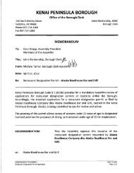 Restaurant Desig Permit - Kenai Peninsula Borough