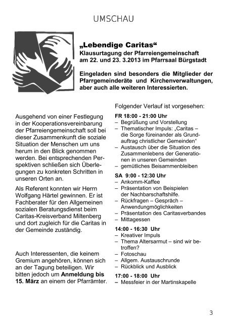 Gottesdienstordnung und Pfarrbrief vom 25.02.13 - Neunkirchen ...