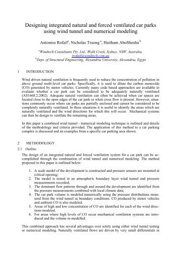 Designing Integrated Natural and Forced Ventilation Car Parks