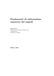 Fondamenti di elaborazione numerica dei segnali - Elettronica e ...