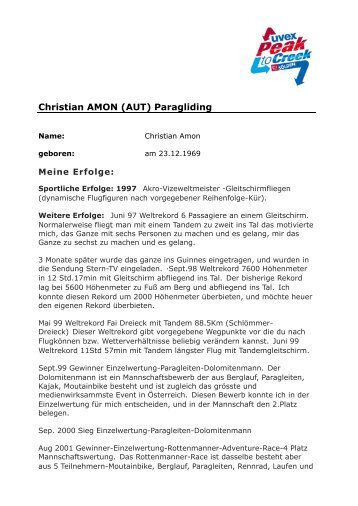 Christian AMON (AUT) Paragliding