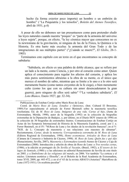 Mario Roso de Luna (1872-1931) Esteban Cortijo Voy a presentar ...