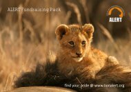ALERT Fundraising Brochure.pdf - African Lion & Environmental ...