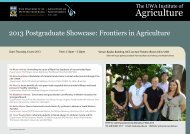 Flyer and program - The UWA Institute of Agriculture - The University ...