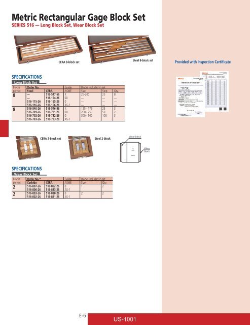 Mitutoyo1001 Catalog.pdf - JW Donchin CO.