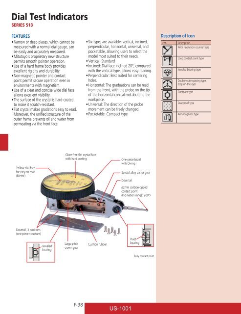 Mitutoyo1001 Catalog.pdf - JW Donchin CO.