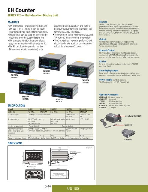 Mitutoyo1001 Catalog.pdf - JW Donchin CO.