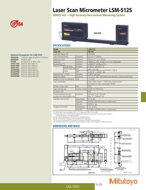 Mitutoyo1001 Catalog.pdf - JW Donchin CO.