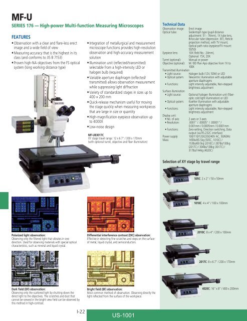 Mitutoyo1001 Catalog.pdf - JW Donchin CO.