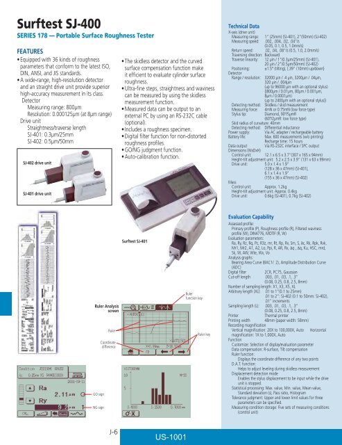 Mitutoyo1001 Catalog.pdf - JW Donchin CO.