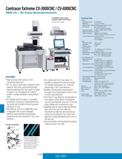 Mitutoyo1001 Catalog.pdf - JW Donchin CO.