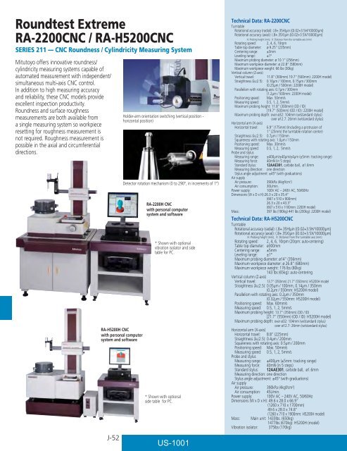 Mitutoyo1001 Catalog.pdf - JW Donchin CO.