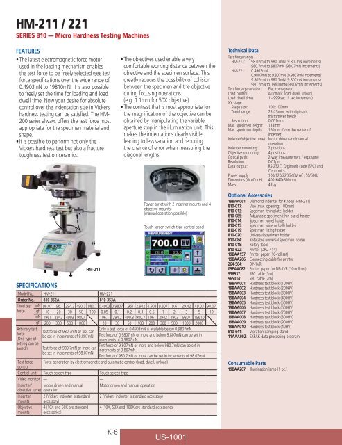 Mitutoyo1001 Catalog.pdf - JW Donchin CO.