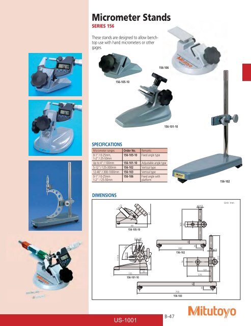 Mitutoyo1001 Catalog.pdf - JW Donchin CO.