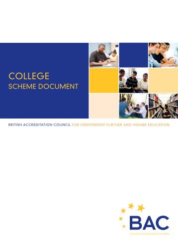 College accreditation scheme document - BAC