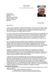 Letter to Waitrose regarding industrial pig farming - Keith Taylor MEP