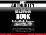 Authority Black Book Contents - The DV Show