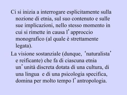 La ridefinizione del gruppo etnico Fredrik Barth Ethnic Groups and ...