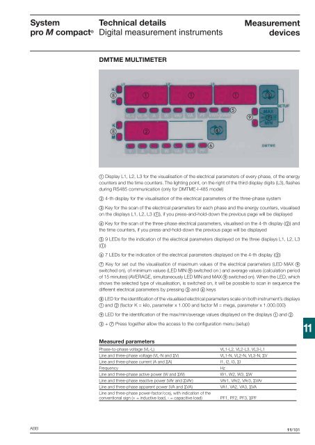 Technical details System pro M compactÂ®