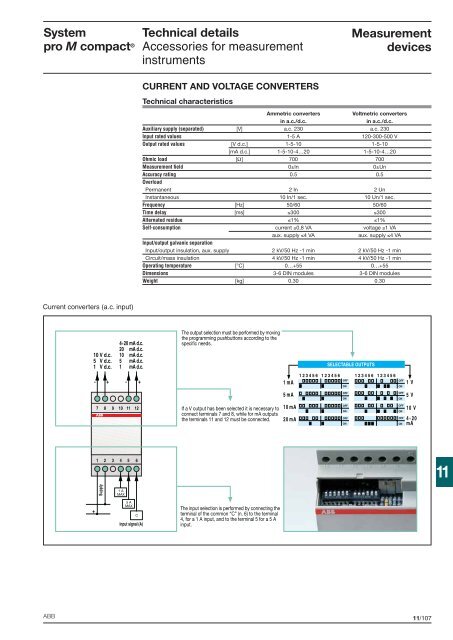 Technical details System pro M compactÂ®