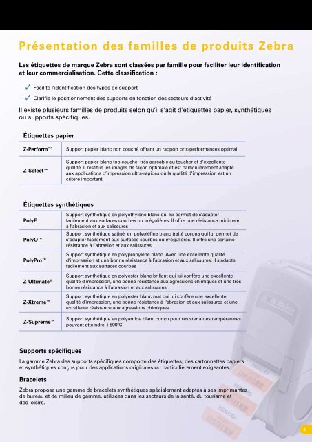 Guide de sélection des consommables Zebra® - Scansource-zebra.eu