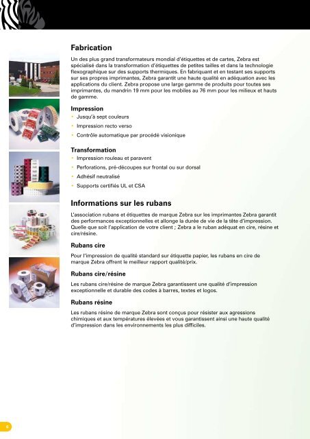 Guide de sélection des consommables Zebra® - Scansource-zebra.eu