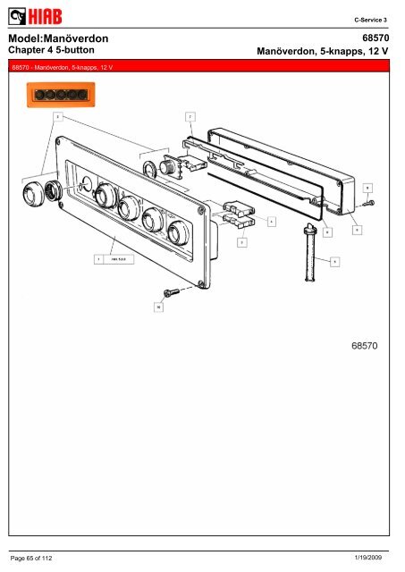 SPARE-PARTS BOOK ManÃ¶verdon Model: - Hiab AS