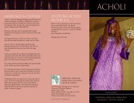 ACHOLI - National African Language Resource Center