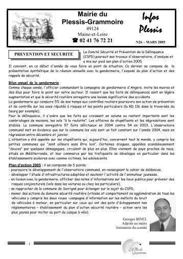 Info-Plessis NÂ°26.pdf - Le Plessis-Grammoire