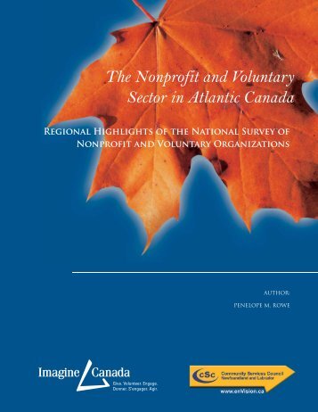 The Nonprofit and Voluntary Sector in Atlantic Canada