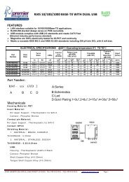 RJ45 10/100/1000 BASE-TX WITH DUAL USB - Premier Magnetics