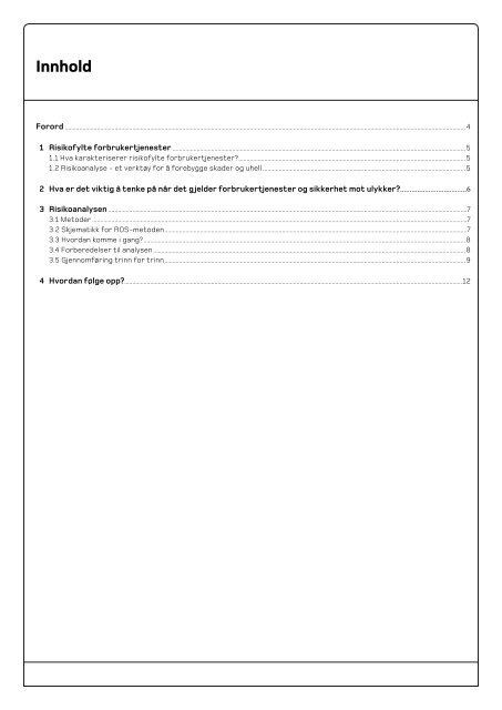 Temaveiledning i risikoanalyse for risikofylte forbrukertjenester