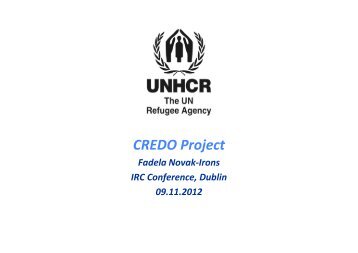 CREDO Project IRC Dublin 09.11.2012 - Irish Refugee Council