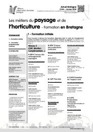 l'horticulture - Formation en Bretagne - CRIJ Bretagne