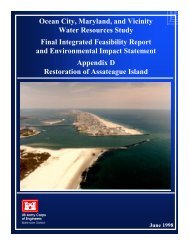 Ocean City, Maryland, and Vicinity Water Resources Study Final ...