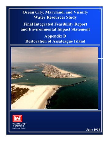 Ocean City, Maryland, and Vicinity Water Resources Study Final ...