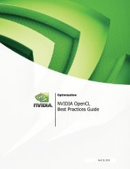 NVIDIA OpenCL Best Practices Guide